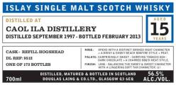 Caol Ila 1996 DL Refill Hogshead 50% 700ml