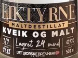 Eiktyrne Kveik og Malt 49.8% 500ml