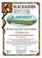Blairfindy 1997 BA Raw Cask BF 2012-3 57% 700ml