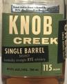 Knob Creek Single Barrel Select #6834 PCS 57.5% 750ml