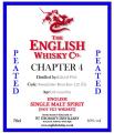 The English Whisky Chapter 4 Peated 1st Fill American Bourbon 46% 700ml