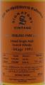 Highland Park 1991 SV The Un-Chillfiltered Collection LMDW 18yo Sherry Butt #15111 46% 700ml