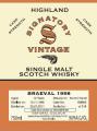 Braeval 1998 SV Vintage Collection Bourbon Barrel 168863 for Chicago 56.9% 750ml