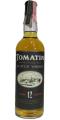 Tomatin 12yo Distillery in beige oval on black label 40% 700ml
