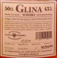 Glina Whisky 2013 Bordeaux Wine Cask #97 43% 500ml