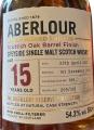 Aberlour 2007 The Distillery Reserve Collection Scottish Oak Barrel Finish 54.3% 500ml