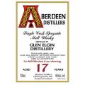 Glen Elgin 1991 BA Aberdeen Distillers Oak Cask BA 2934 46% 700ml