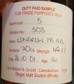 Longrow 2001 Duty Paid Sample For Trade Purposes Only 1st Fill Bourbon Barrel Rotation 508 49.1% 700ml