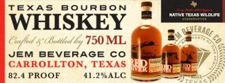 Red River Texas Bourbon Whisky 41.2% 750ml