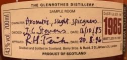 Glenrothes 1985 Oak Cask 43% 700ml