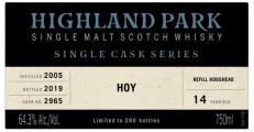 Highland Park 2005 Single Cask Series Refill Hogshead 2965 Hoy 64.3% 750ml