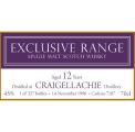 Craigellachie 1996 CWC Exclusive Range 7287 45% 700ml