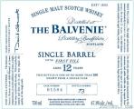 Balvenie 12yo Single Barrel 1st Fill Ex-Bourbon Cask 47.8% 750ml