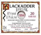 Tobermory 1994 BA Raw Cask Oak Hogshead 53.7% 200ml