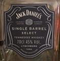 Jack Daniel's Single Barrel Select New Charred American Oak Barrel 16-6248 45% 700ml