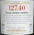 Port Charlotte 2002 SMWS 127.40 Mango chicken vindaloo 12yo Refill Ex-Bourbon Hogshead 63% 700ml