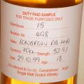 Longrow 1999 Duty Paid Sample For Trade Purposes Only Refill Bourbon Hogshead Rotation 498 52.9% 700ml