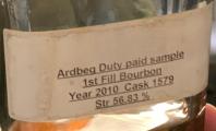 Ardbeg 2010 Duty paid sample 56.83% 200ml
