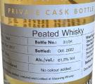 Stauning 2017 Cask Share Peated Whisky Bourbon cask 10 private cask owners 61.5% 500ml