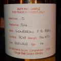 Longrow 2002 Duty Paid Sample For Trade Purposes Only Fresh Bourbon Barrel Rotation 514 54.6% 700ml