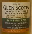 Glen Scotia 2012 1st Fill Barrel #714 Schlemmermarkt Freund 56.4% 700ml