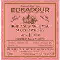 Edradour 2011 Burgundy Cask Matured Burgundy Cask Specs Texas exclusively 57.8% 700ml