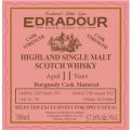 Edradour 2011 Burgundy Cask Matured Burgundy Cask Specs Texas exclusively 57.8% 700ml