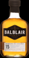 Balblair 15yo Ex-Bourbon + 1st Fill Spanish Butt finish 46% 750ml
