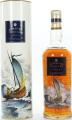 Bowmore Mariner Glass printed label with ship and square label 15yo 43% 750ml