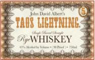Taos Lightning John David Albert's Single Barrel Straight Rye Whisky New Charred American Oak Barrel 45% 750ml