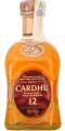 Cardhu 12yo The Cummings of Cardhu Sherry and Bourbon Diageo Suisse S.A 1007 Lausanne 40% 700ml