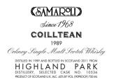 Highland Park 1989 Sa Coilltean 10536 45% 750ml