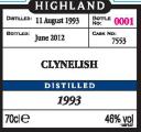 Clynelish 1993 Mg The Single Cask Collection Rare Select 7553 46% 700ml