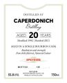 Caperdonich 1992 ED The 1st Editions Bourbon Cask 55.8% 750ml