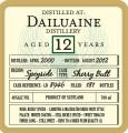 Dailuaine 2000 DoD Sherry Butt LD 8946 46% 700ml