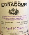 Edradour 2006 Super Tuscan Wine Cask #141 Available From Distillery Only 61% 700ml