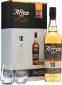 Arran 10yo Giftbox With Glasses 46% 700ml