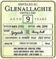 Glenallachie 2005 DoD Sherry Butt LD 10486 46% 700ml