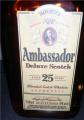 Ambassador 25yo Deluxe Scotch Imported by Medek Wine & Spirits Co new 43% 750ml