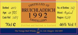 Bruichladdich 1992 VM The Cooper's Choice 3685 46% 700ml