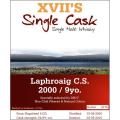 Laphroaig 2000 DH17 XVII's Single Cask Hogshead 4133 54.9% 700ml