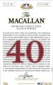 Macallan 40yo The Red Collection 44.2% 700ml