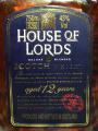 House of Lords 12yo De Luxe Blended Scotch Whisky 43% 750ml