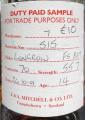 Longrow 2001 Duty Paid Sample For Trade Purposes Only Fresh Sherry Butt Rotation 515 55.7% 700ml