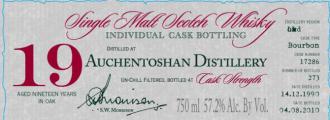 Auchentoshan 1990 DR Individual Cask Bottling 17286 57.2% 750ml