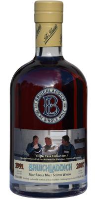 Bruichladdich 1991 Bourbon Pedro Ximenez Hilgering Weinhaus HiW Import durch Hanseatische Weinhandelsgesellschaft Bremen 49.4% 700ml