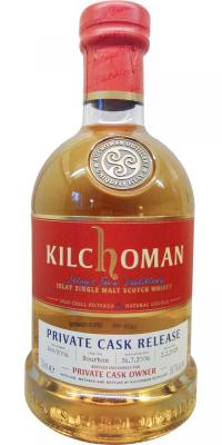 Kilchoman 2006 Private Cask Release Refill Bourbon Barrel 169/2006 55.7% 700ml