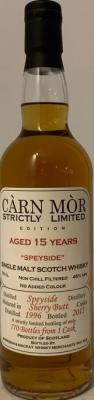 Speyside Distillery 1996 MMcK Carn Mor Strictly Limited Edition Sherry Butt 46% 700ml
