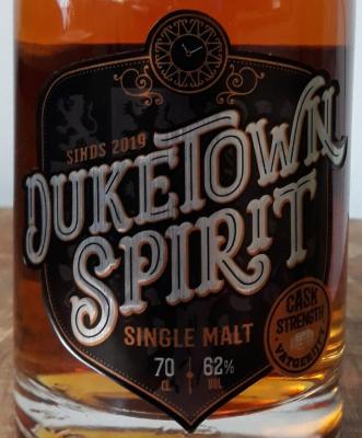 Duketown Spirit Single Malt oak cask Batch 3 62% 700ml