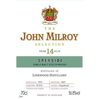 Linkwood 1993 JY The Selection Hogshead R1216 56.8% 700ml